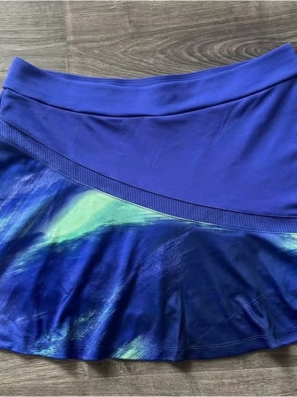 PGA Tour Athletic Skort | Blue Green Abstract Flounce Golf
Tennis Skirt